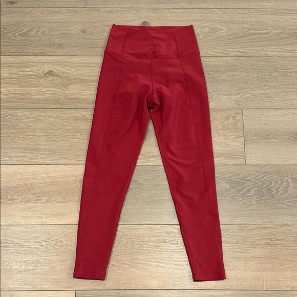 KINESIS BY WESTBOUND Deep Red High-Waisted‎ Buttery Soft Active Leggings Size XS - Picture 1 of 10